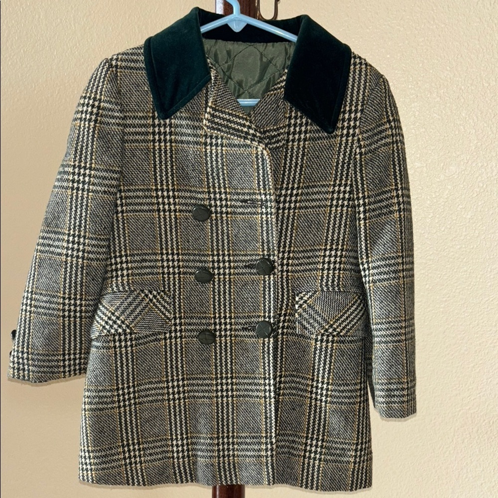 Fieldston Plaid Double-Breasted little girl’s Coat